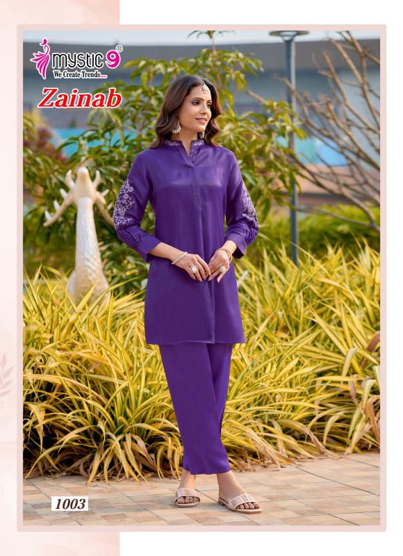 Mystic9 zainab vol 1 coord set wholesale rate clothes